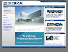 Tablet Screenshot of mcdean.com